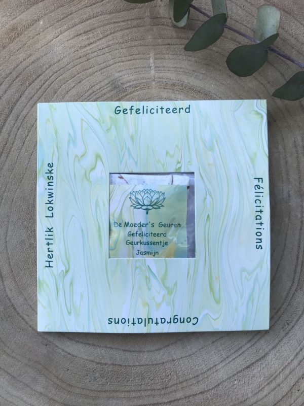 Gefeliciteerd Sachetkaart