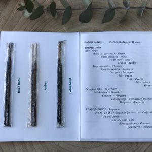 Bedank geurenkaart met 3x2 wierookstokjes - Afbeelding 2