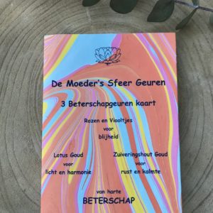 Beterschap geurenkaart met 3x2 wierookstokjes