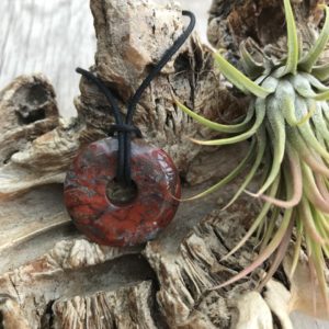 Rode Jaspis Donut Ketting nr.1