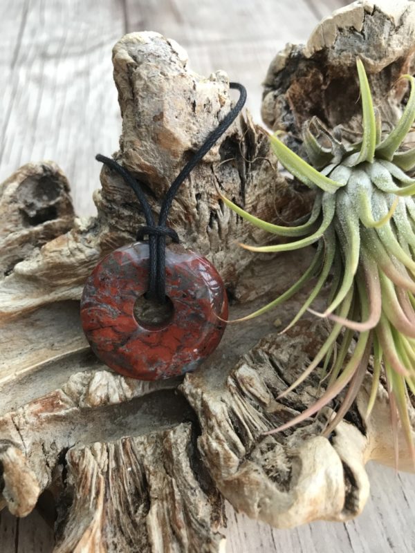 Rode Jaspis Donut Ketting nr.1