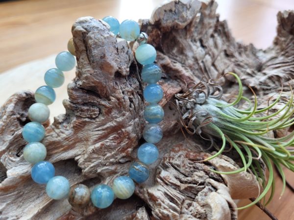 Armband Lemurian Aquatine Calciet 8 mm