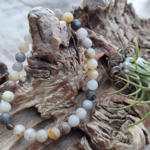 Armband Bamboo Leaf Agaat 6 mm