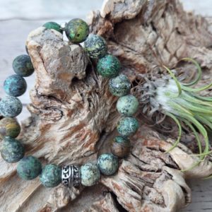 Armband Afrikaanse Turkoois ( Groene Jaspis) 10 mm