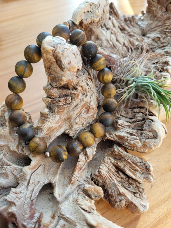Armband Tijgeroog Frosted 10 mm