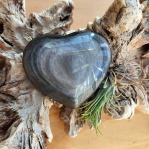 Zilver Obsidiaan Hart nr.2