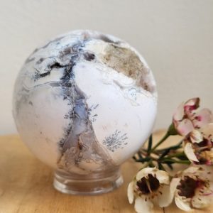 Witte pluim Agaat Bol nr.4 - Afbeelding 2
