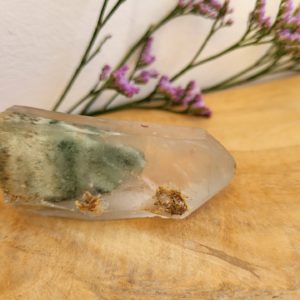 Lemurische  Chloriet Fantoom Kwarts punt nr.2