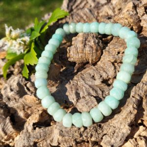 Armband Amazoniet  8 mm Facet AA Kwaliteit