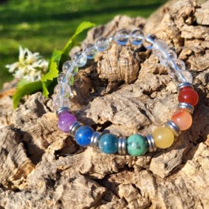 Armband Chakra / Bergkristal 8 mm
