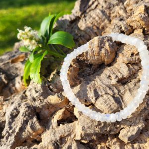 Regenboog Maansteen Armband Facet 6 mm AA Kwaliteit